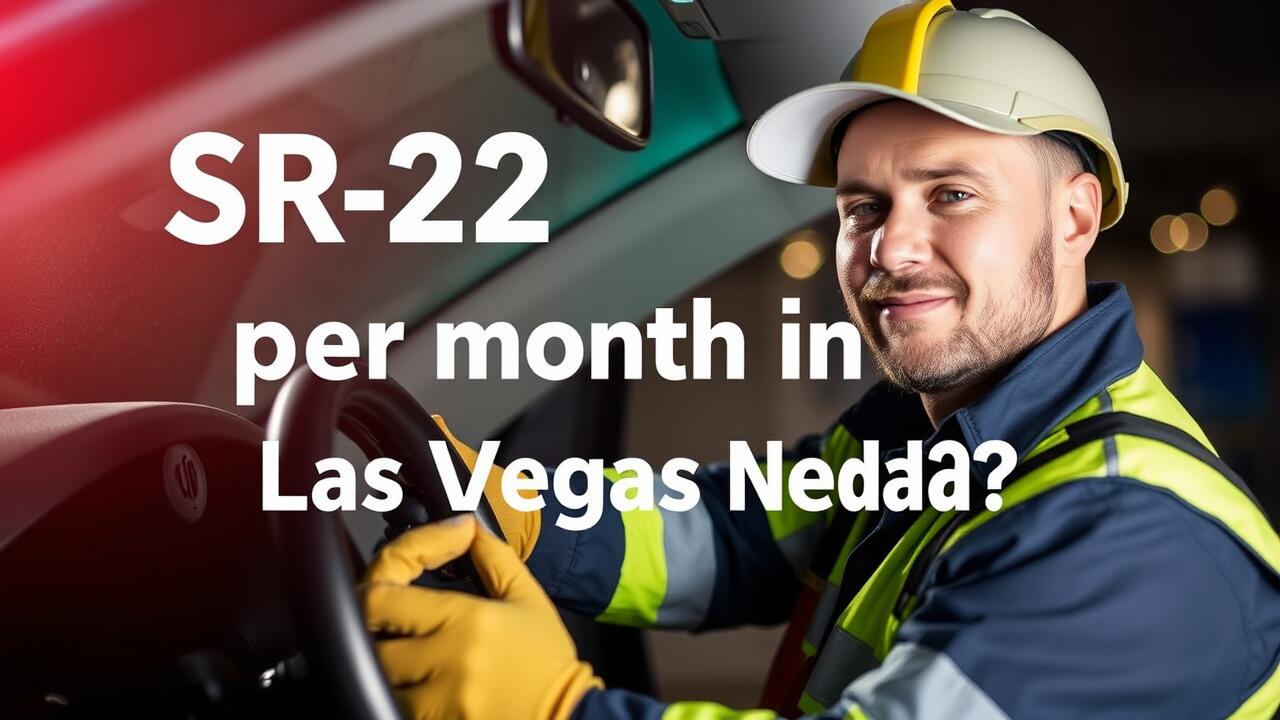 How much is SR-22 insurance per month in Las Vegas Nevada?